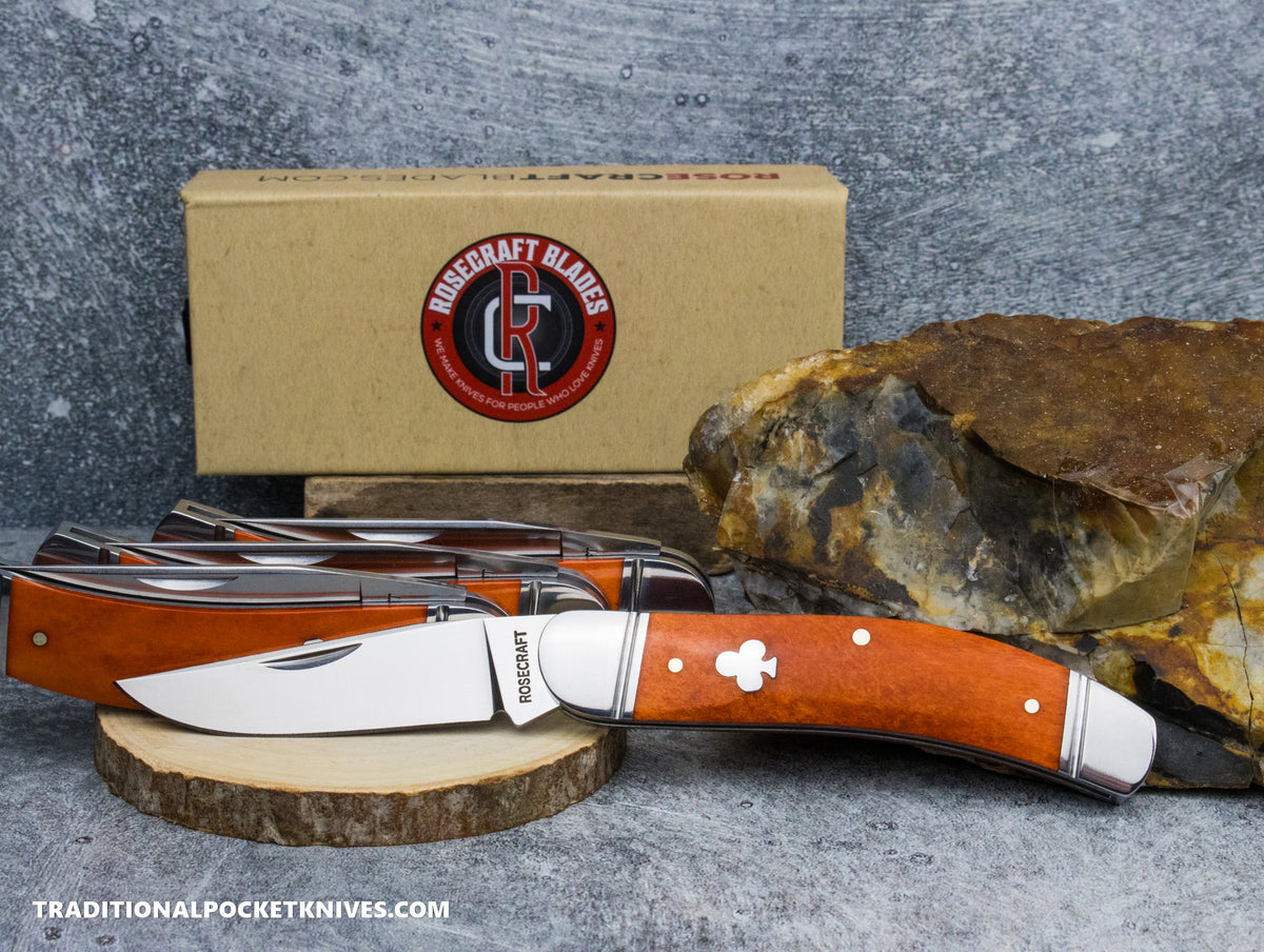 COSMETIC SECONDS: RCB (C. Risner Cutlery / TPK Exclusive) Stinking Creek Sowbelly Bourbon Bone (RCT023-BOU)