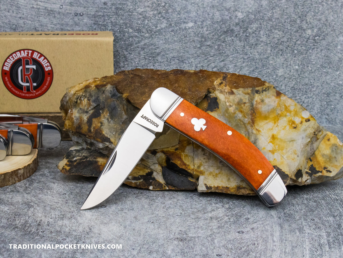 RoseCraft Blades (C. Risner Cutlery / TPK Exclusive) Stinking Creek Sowbelly Bourbon Bone (RCT023-BOU)