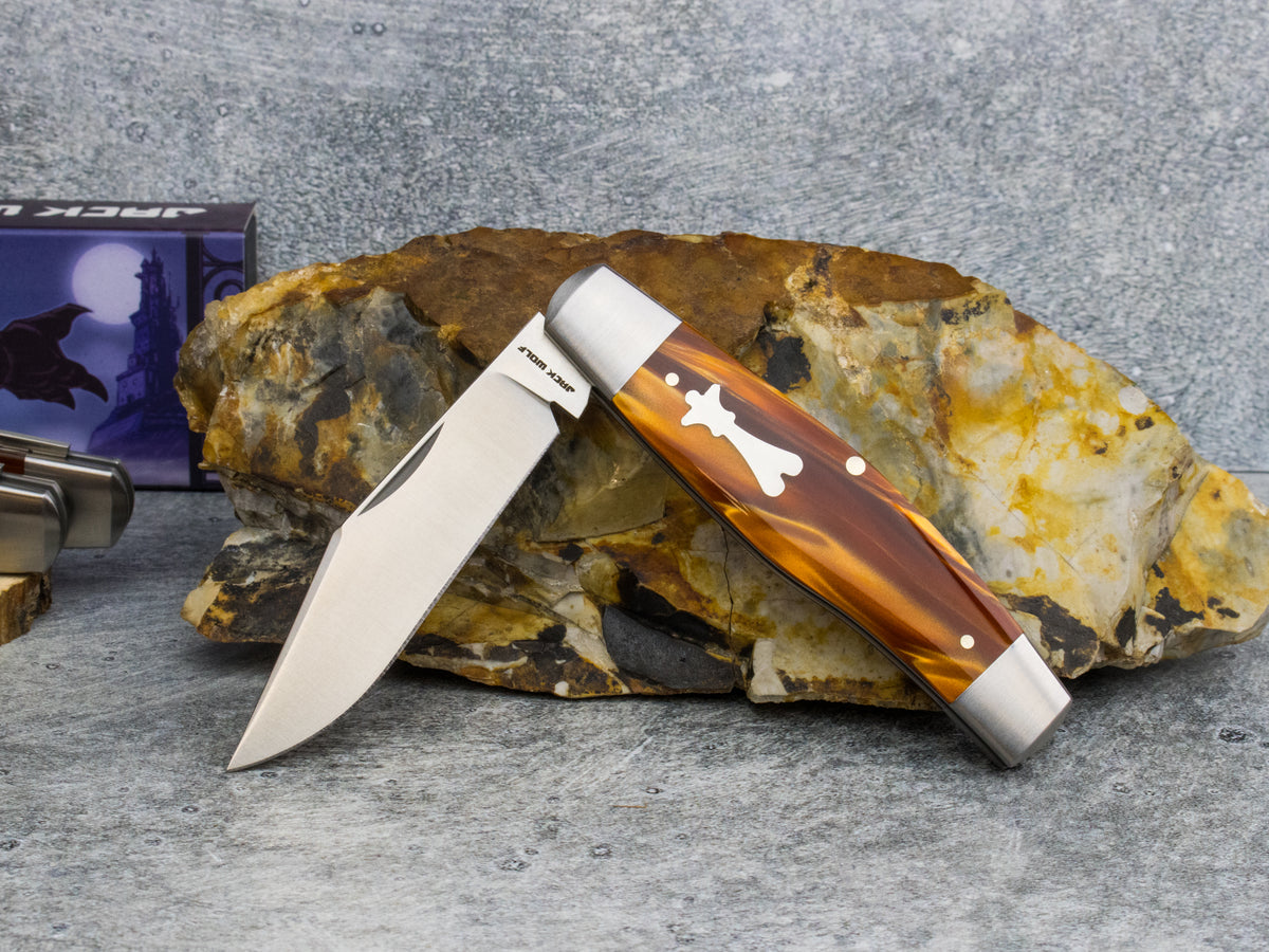 Jack Wolf Knives Gateway Stockman Kirinite Root Beer - Gateway Series