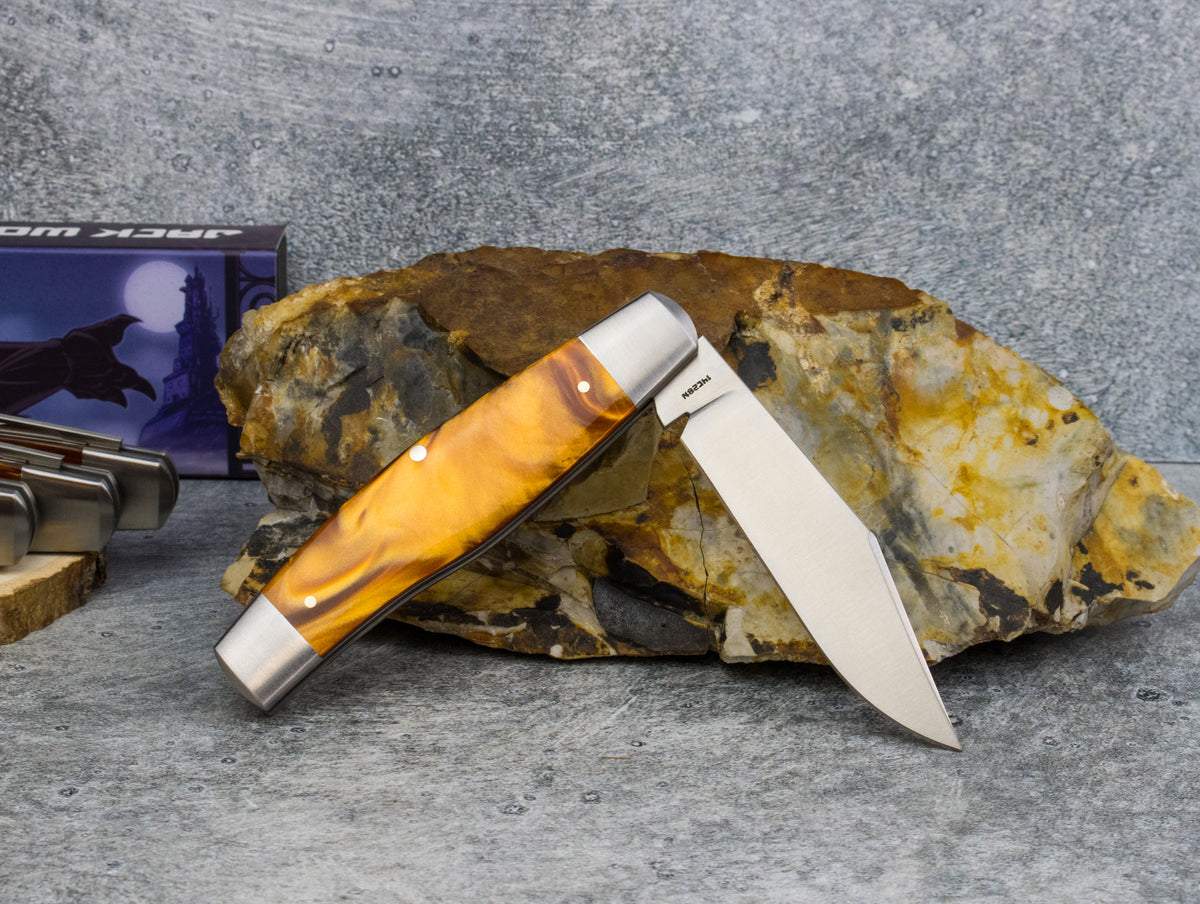 Jack Wolf Knives Gateway Stockman Kirinite Root Beer - Gateway Series