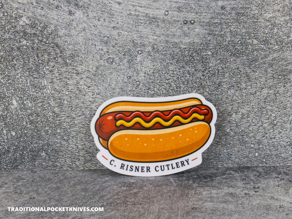C. Risner Cutlery "Hotdog" Sticker