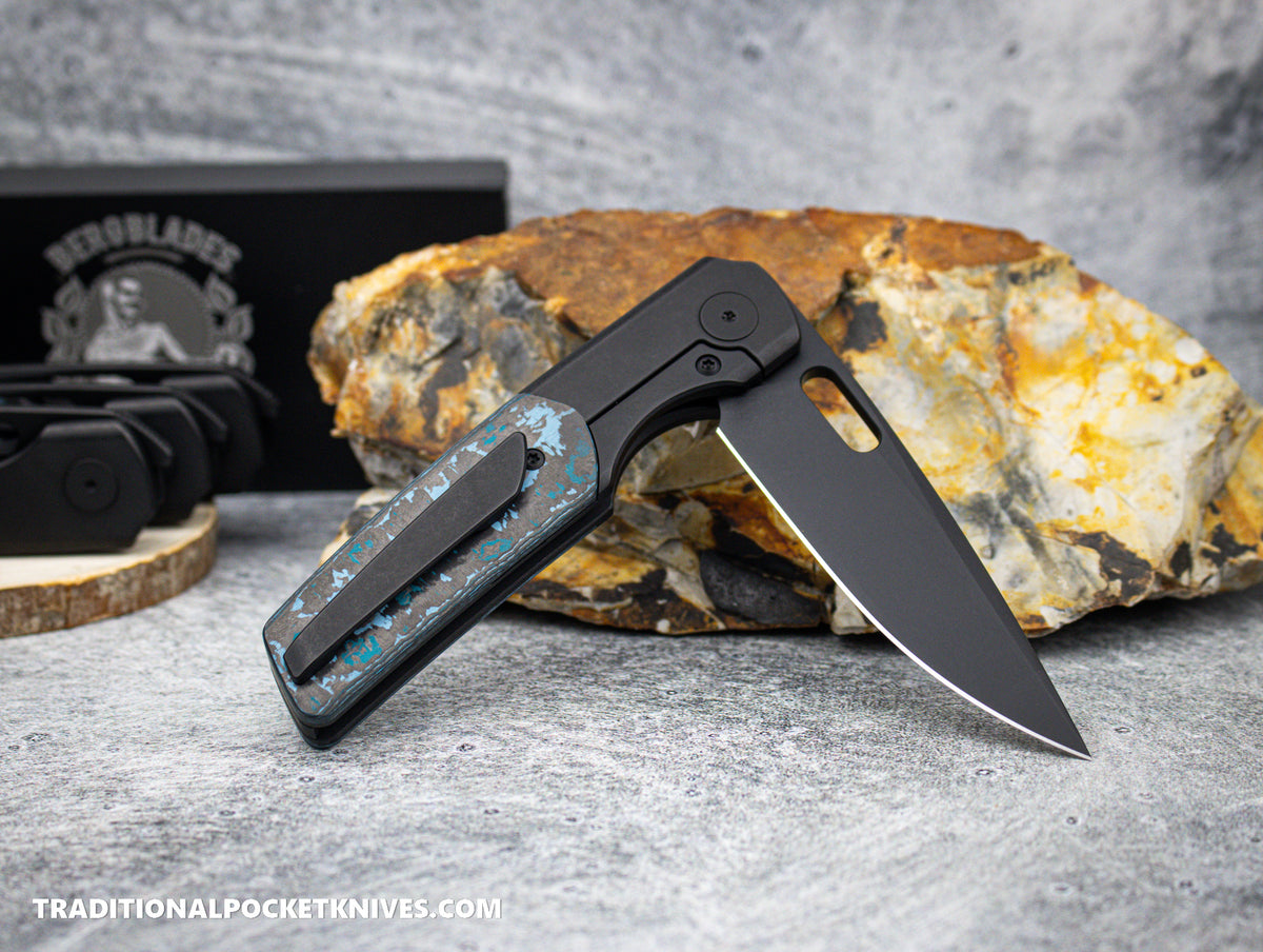 BergBlades Sweeney Fat Carbon Arctic Storm PVD Stonewash