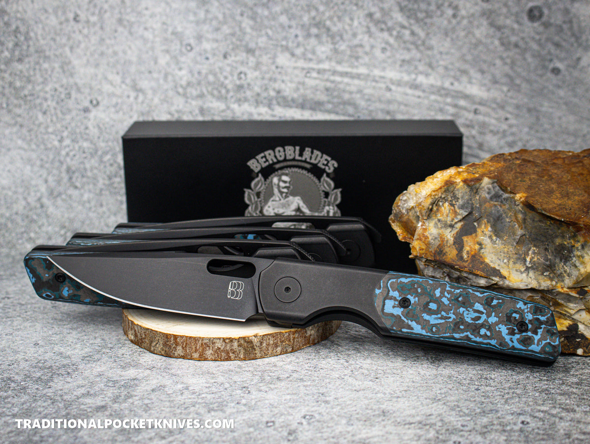 BergBlades Sweeney Fat Carbon Arctic Storm PVD Stonewash