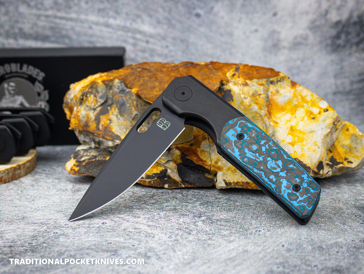 BergBlades Sweeney Fat Carbon Arctic Storm PVD Stonewash