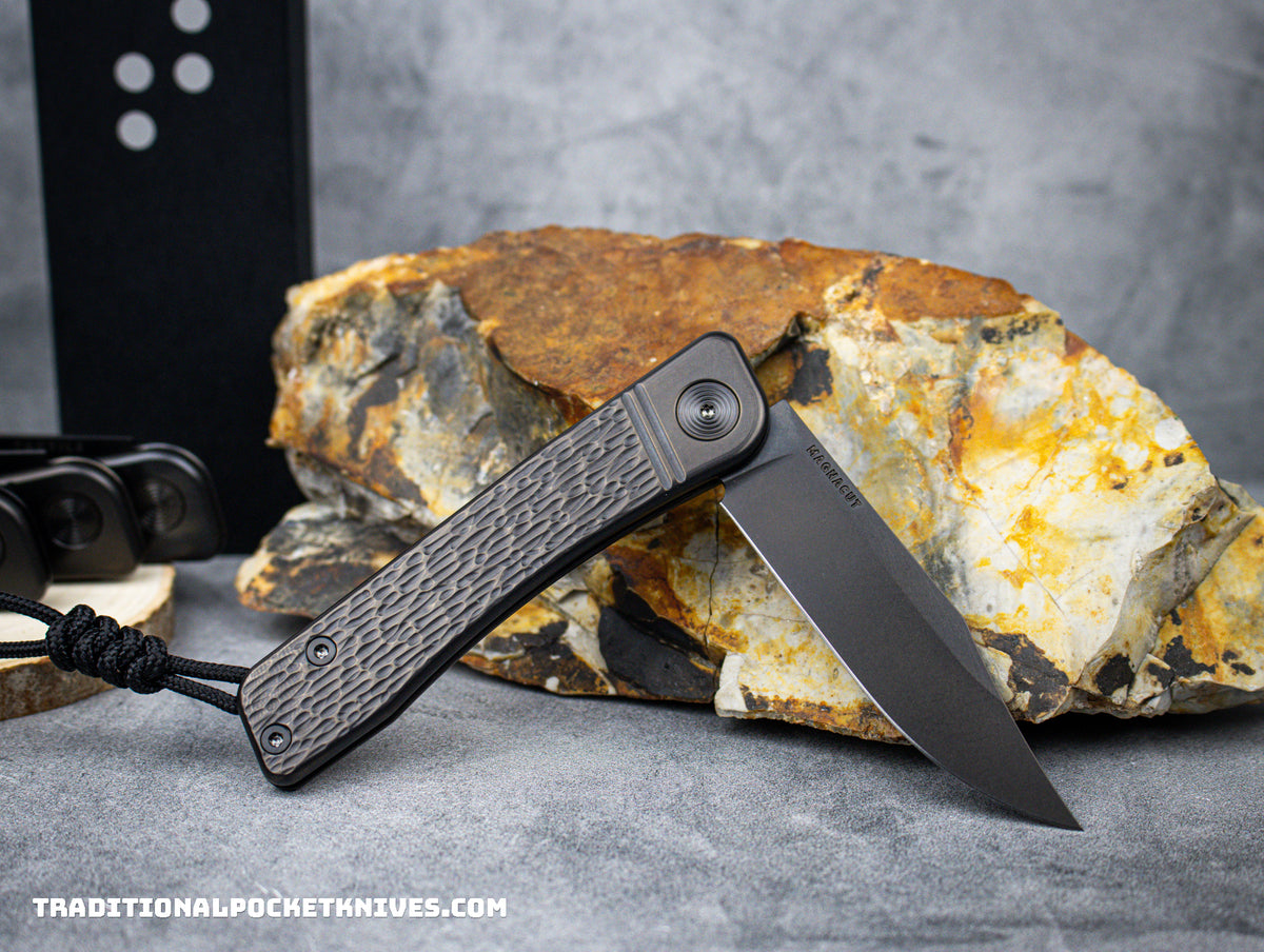 Tactile Knife Co. Exclusive Bexar Black Jigged Titanium Magnacut DLC