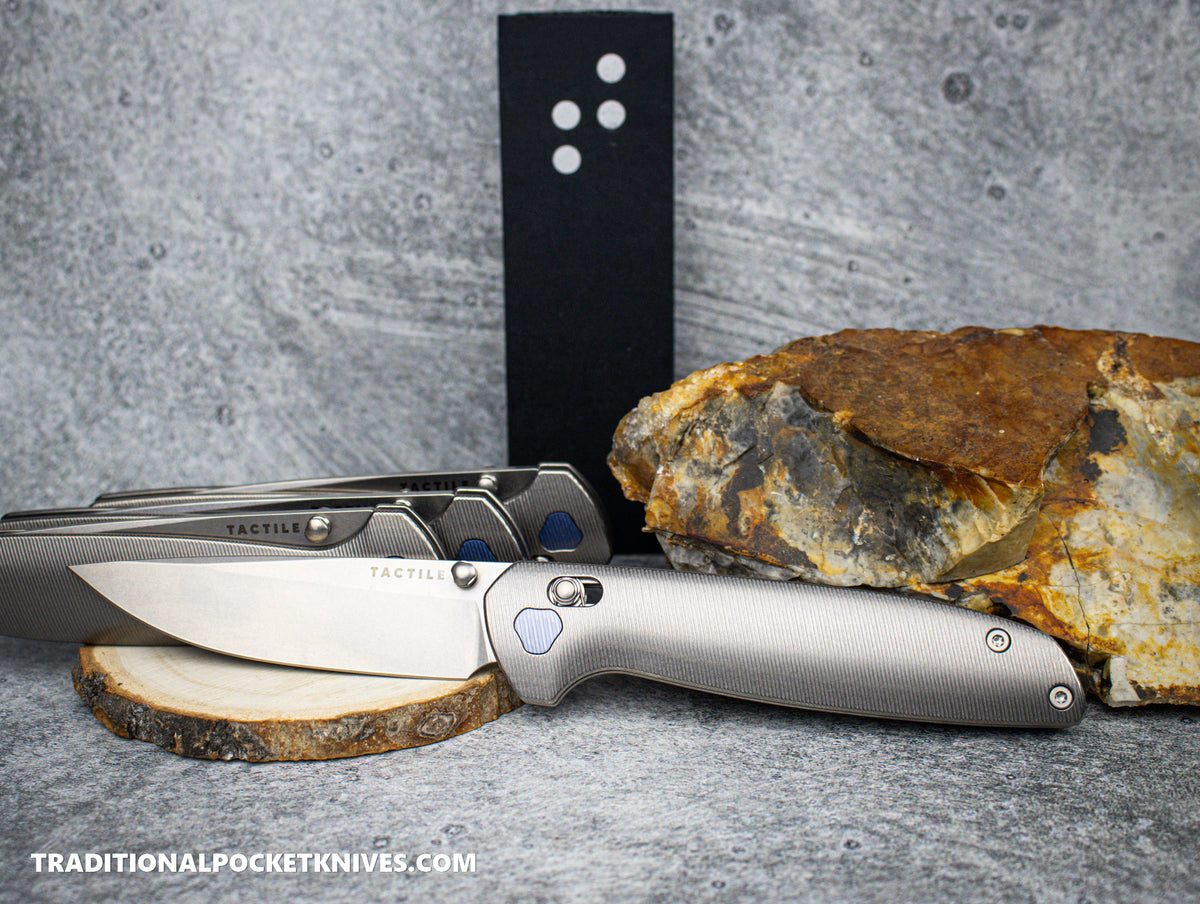 Tactile Knife Co. Maverick Titanium Stonewash Magnacut