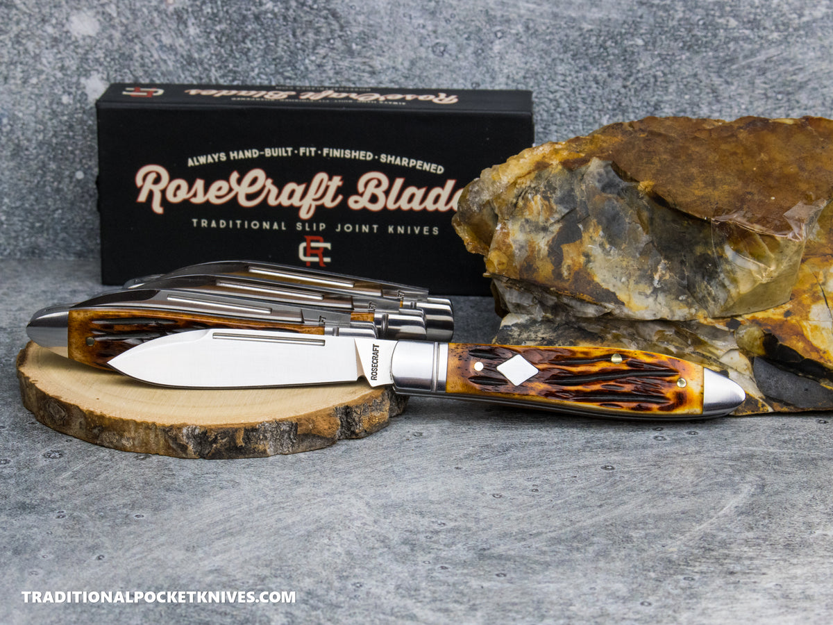 RoseCraft Blades Tanasi Lake Tear Drop Dapper Jigged Bone (RCT017-DJB)