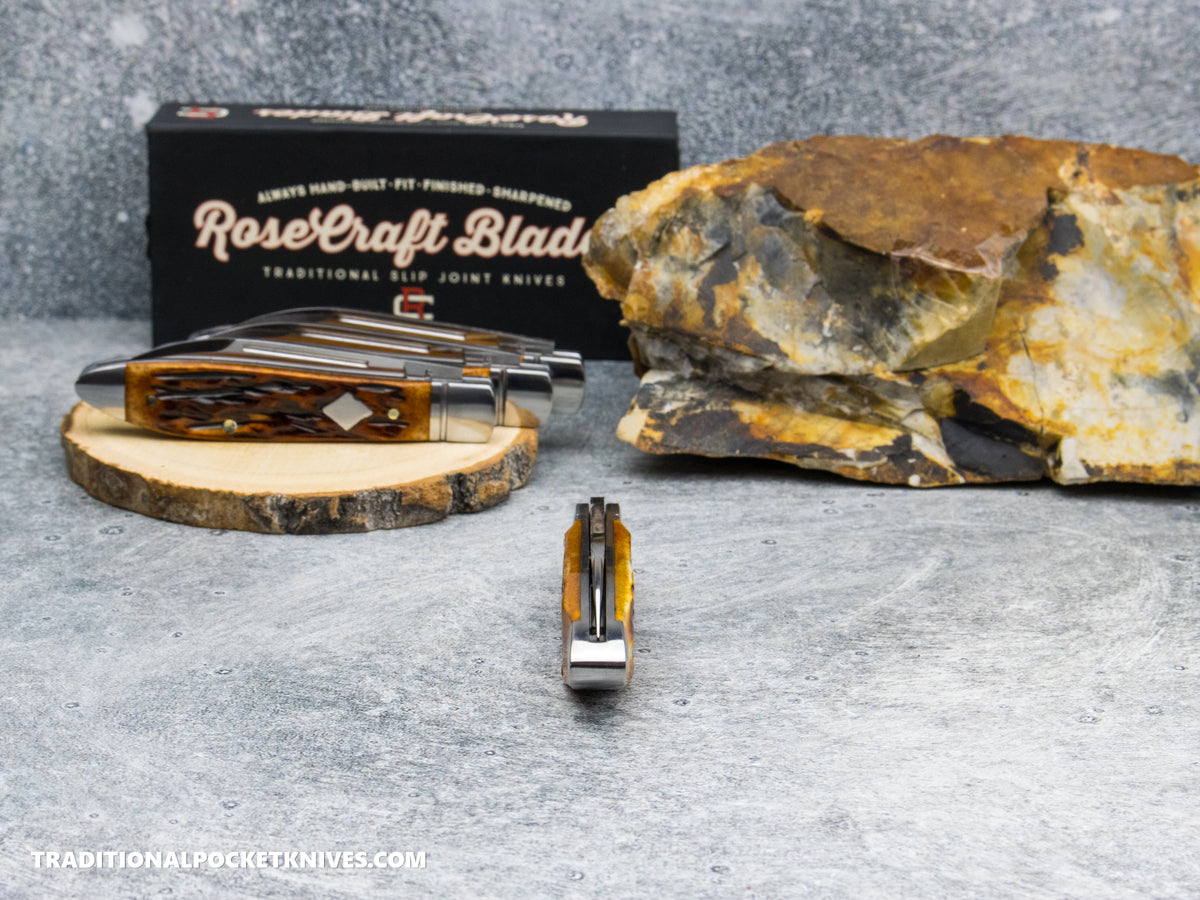 RoseCraft Blades Tanasi Lake Tear Drop Dapper Jigged Bone (RCT017-DJB)