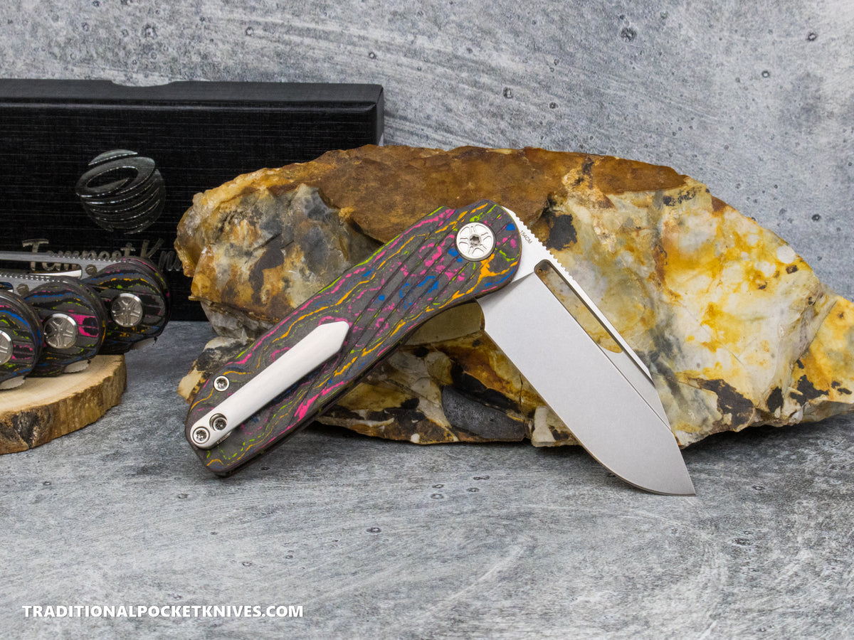 Tempest Knives Exclusive Tornado: CamoCarbon 80's 154CM