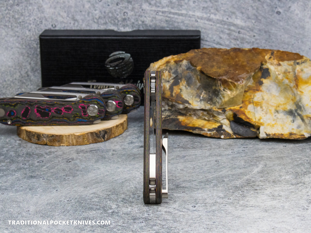 Tempest Knives Exclusive Tornado: CamoCarbon 80's 154CM