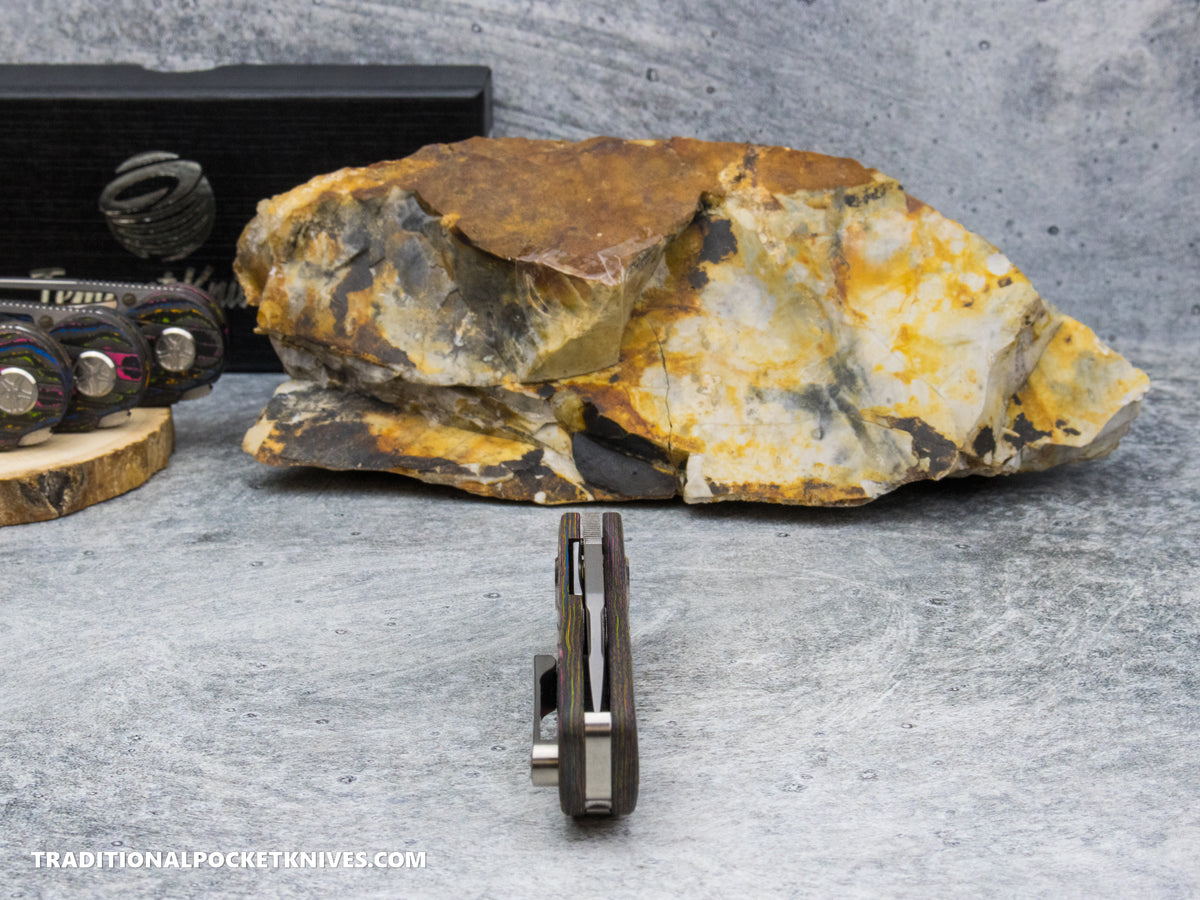 Tempest Knives Exclusive Tornado: CamoCarbon 80's 154CM