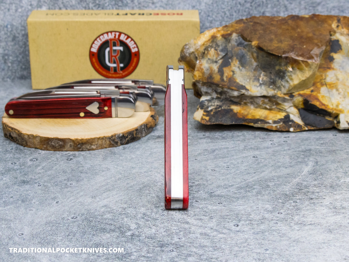 RoseCraft Blades Tuckahoe Jack Red Barnboard Jigged Bone (RCT032-RJB)