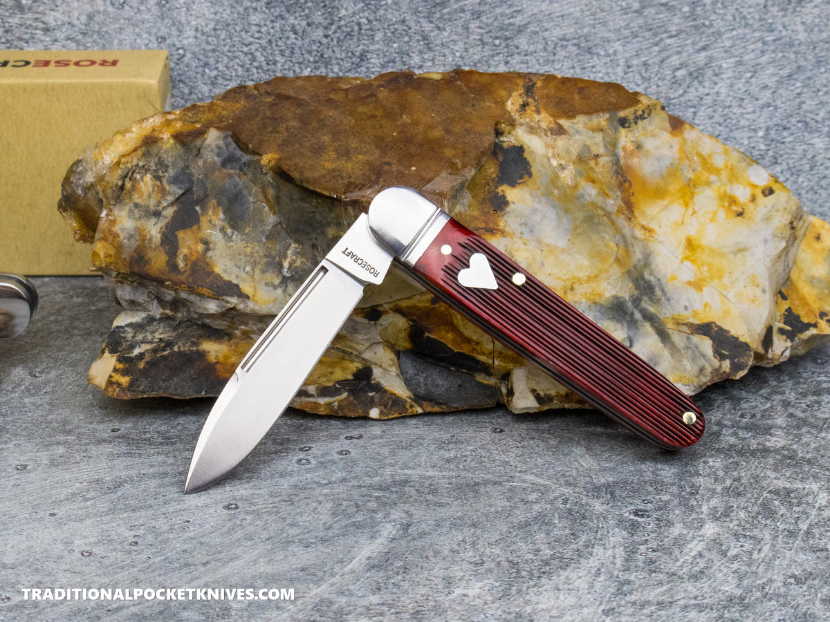 RoseCraft Blades Tuckahoe Jack Red Barnboard Jigged Bone (RCT032-RJB)