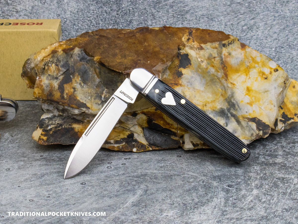 RoseCraft Blades Tuckahoe Jack Gray Barnboard Jigged Bone (RCT032-BKB)
