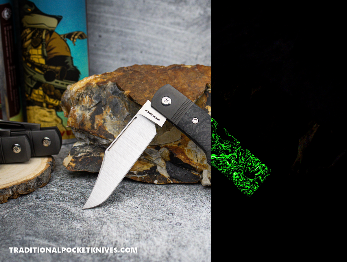 Jack Wolf Knives Sharpshooter Jack Fat Carbon Dark Matter Glow