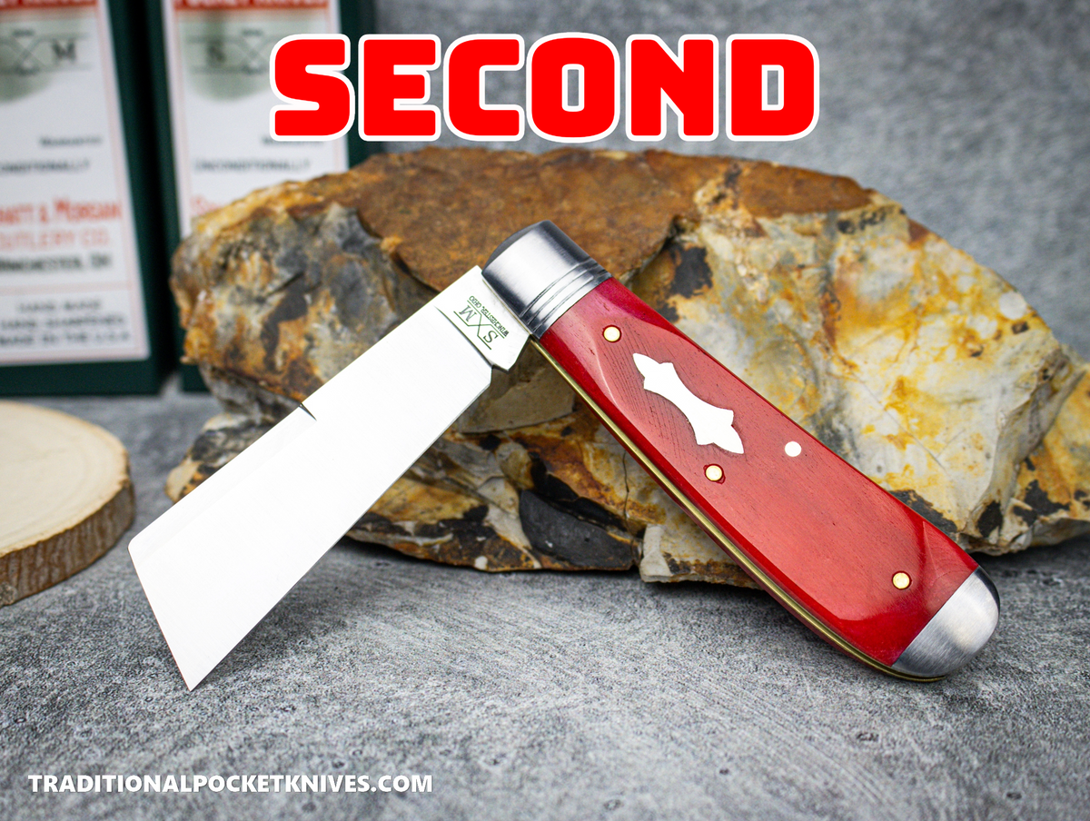 SECOND: Cooper Cutlery Schatt&amp;Morgan Cutlery Cotton Sampler Red Sawcut Bone (01 RSCB)