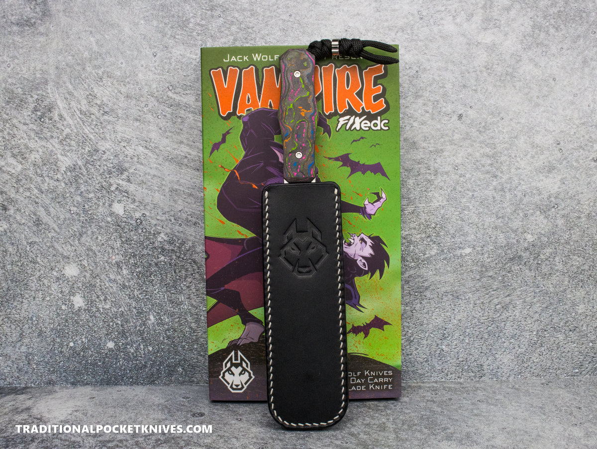 Jack Wolf Knives Vampire FIXedc CamoCarbon 80&#39;s