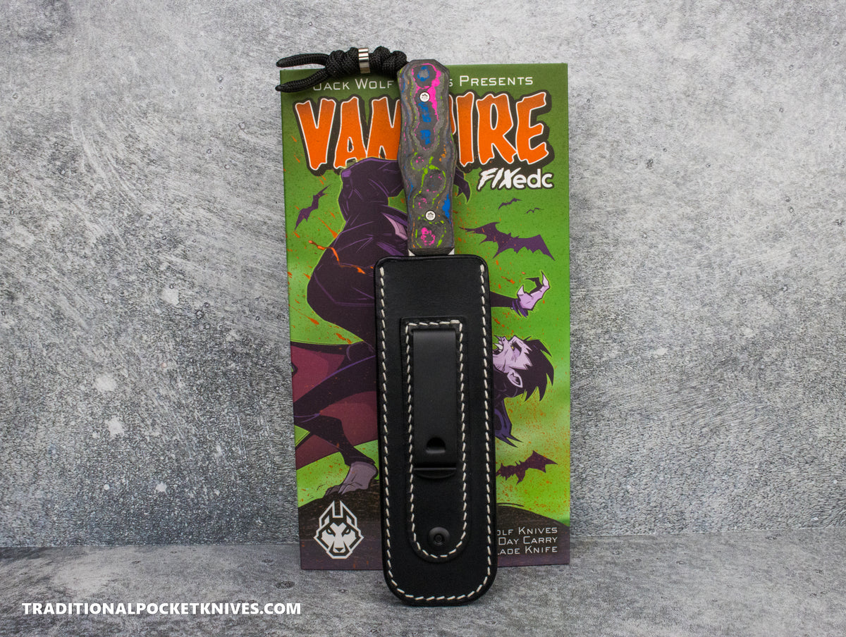 Jack Wolf Knives Vampire FIXedc CamoCarbon 80&#39;s