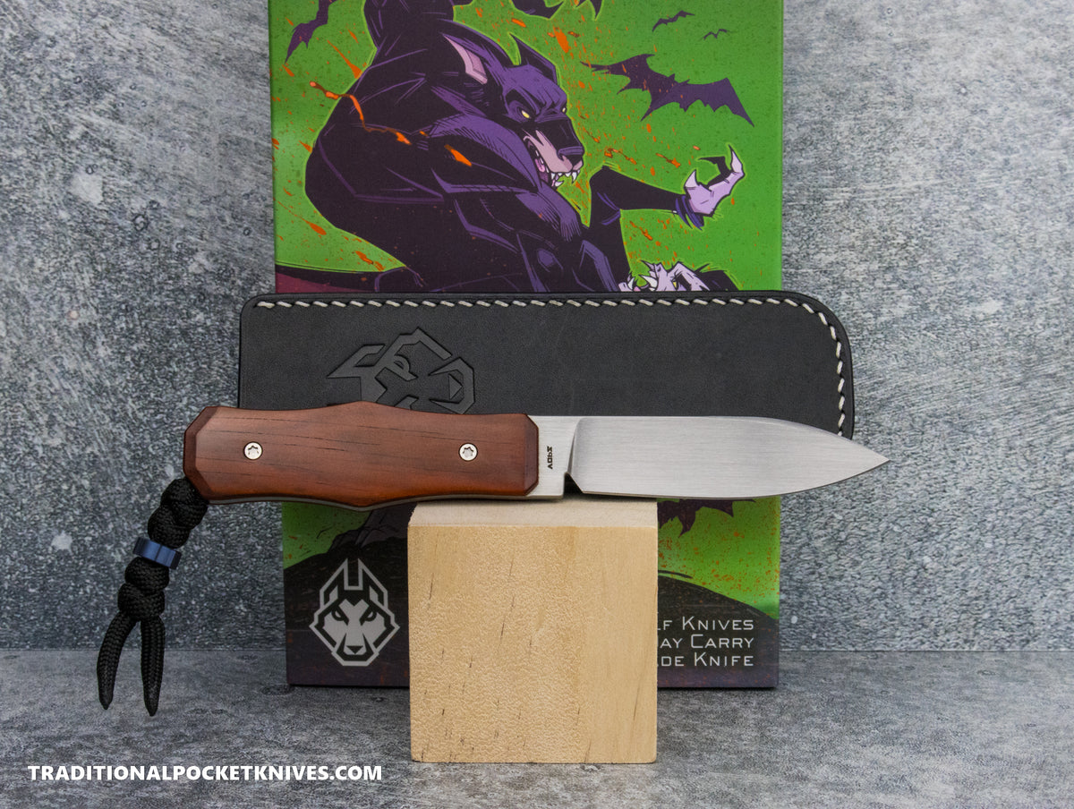 Jack Wolf Knives Vampire FIXedc Rosewood Hand Satin - #10