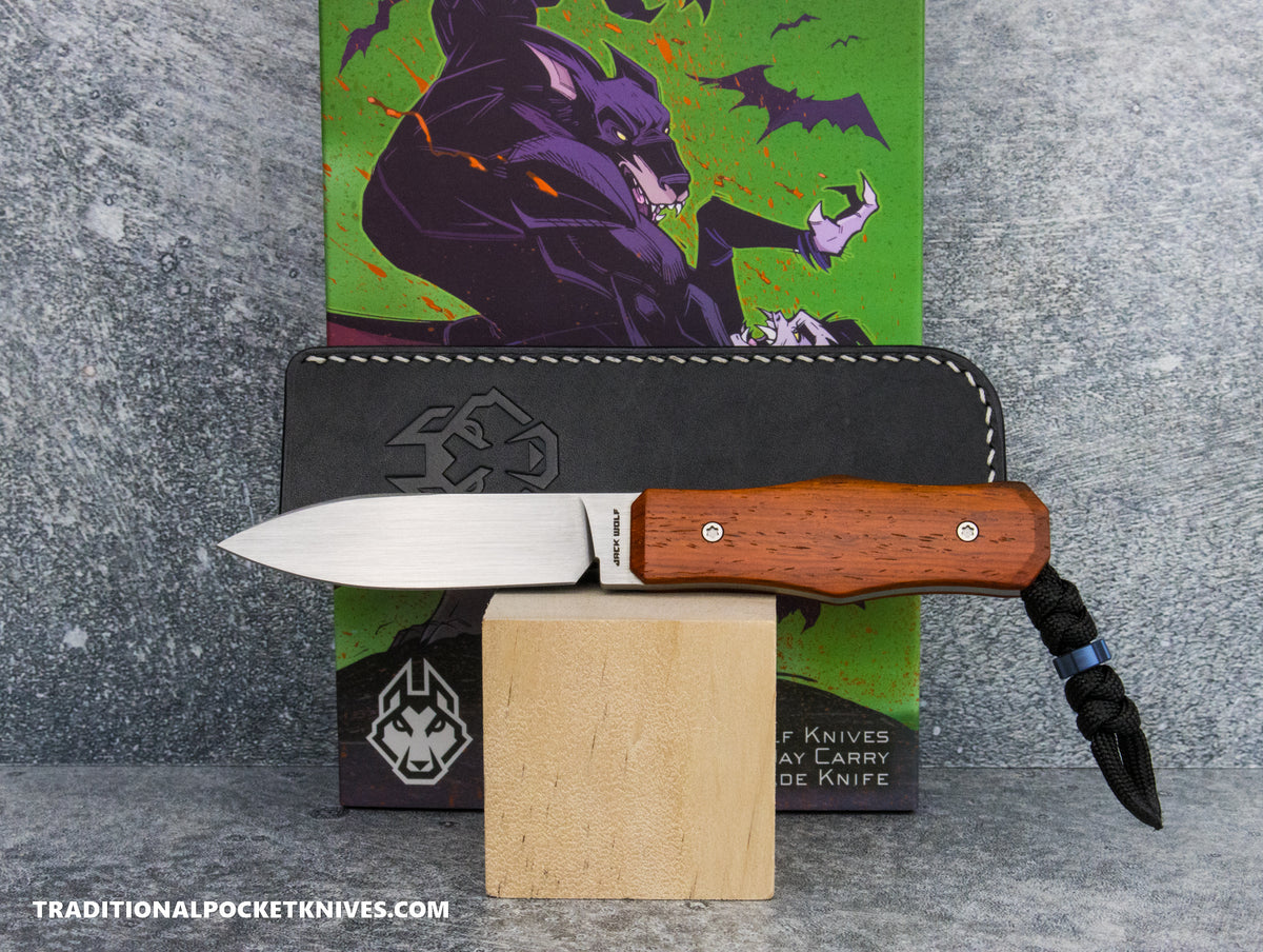 Jack Wolf Knives Vampire FIXedc Rosewood Hand Satin - #12