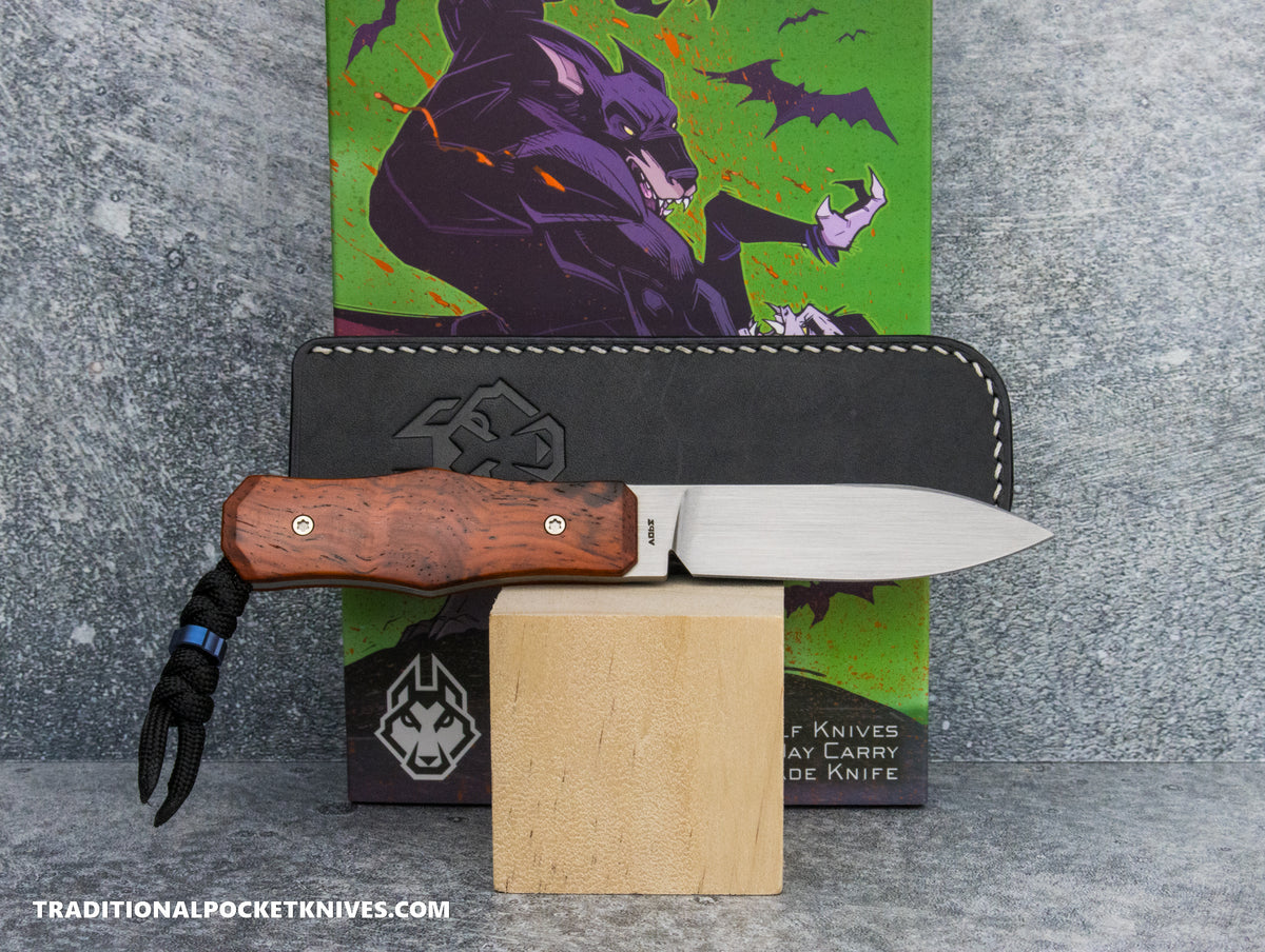 Jack Wolf Knives Vampire FIXedc Rosewood Hand Satin - #12