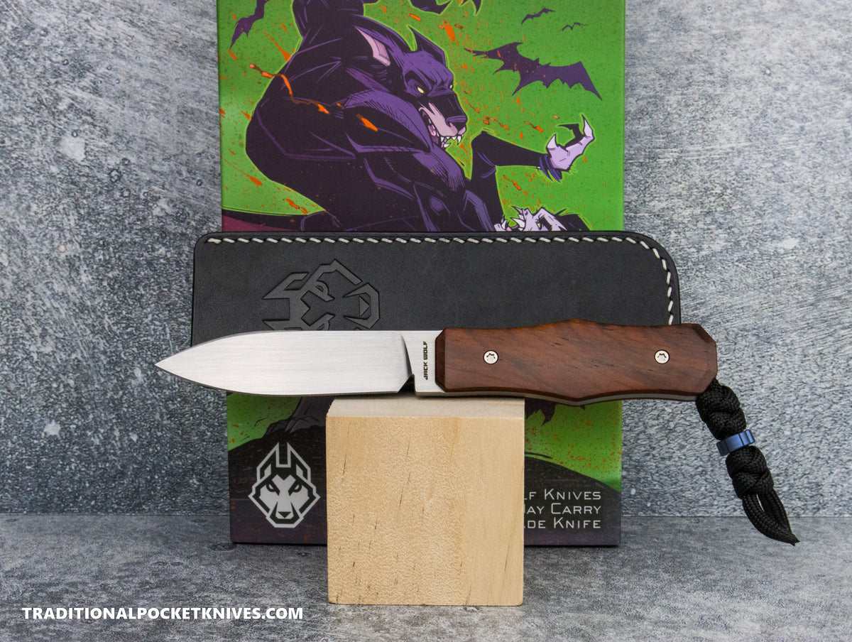 Jack Wolf Knives Vampire FIXedc Rosewood Hand Satin - #13