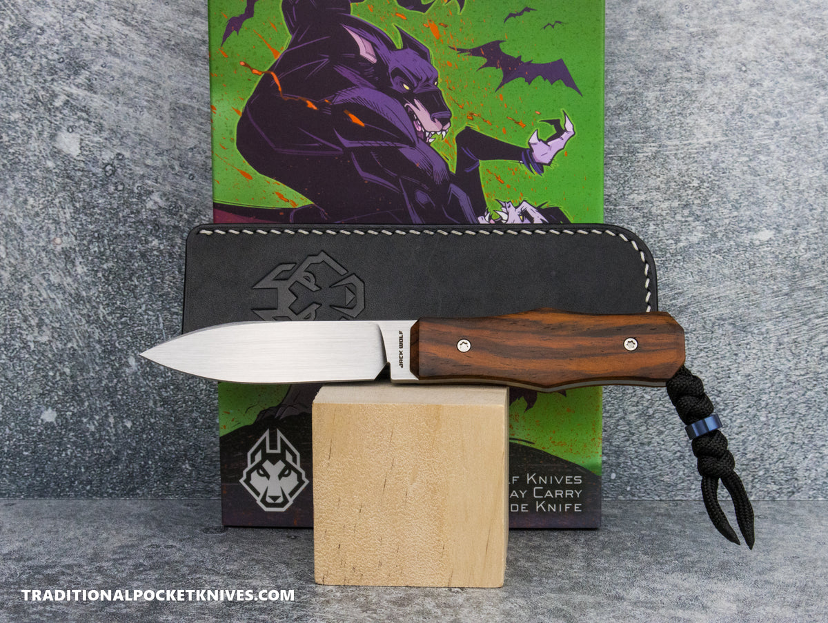 Jack Wolf Knives Vampire FIXedc Rosewood Hand Satin - #15