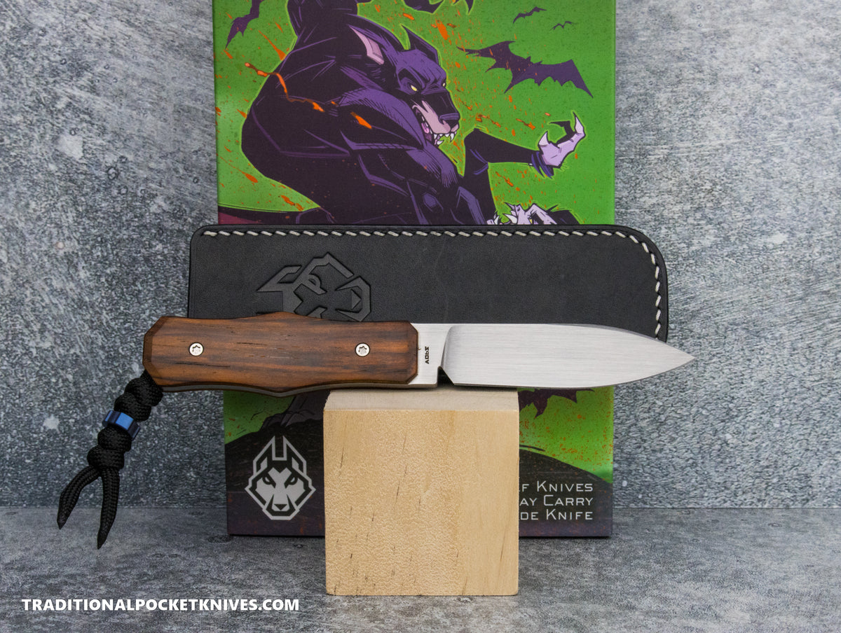 Jack Wolf Knives Vampire FIXedc Rosewood Hand Satin - #15