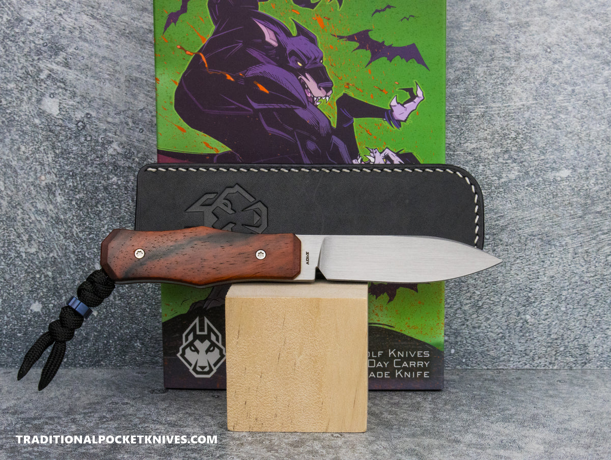 Jack Wolf Knives Vampire FIXedc Rosewood Hand Satin - #17