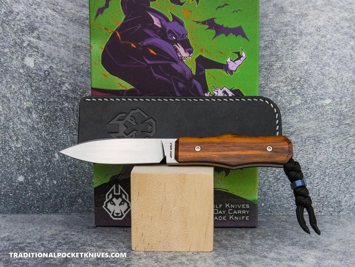 Jack Wolf Knives Vampire FIXedc Rosewood Hand Satin - #18