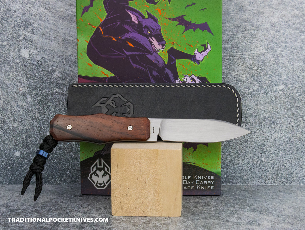 Jack Wolf Knives Vampire FIXedc Rosewood Hand Satin - #18