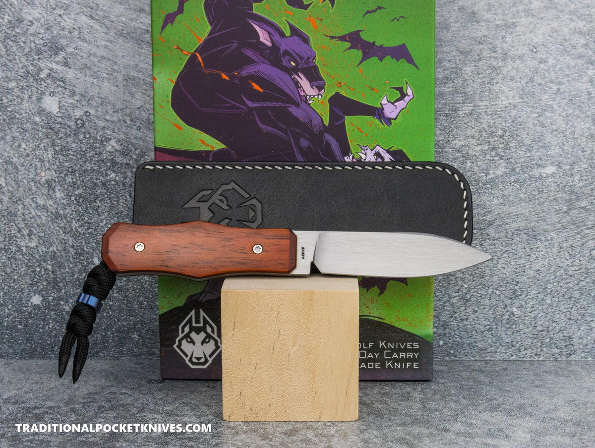 Jack Wolf Knives Vampire FIXedc Rosewood Hand Satin - #20