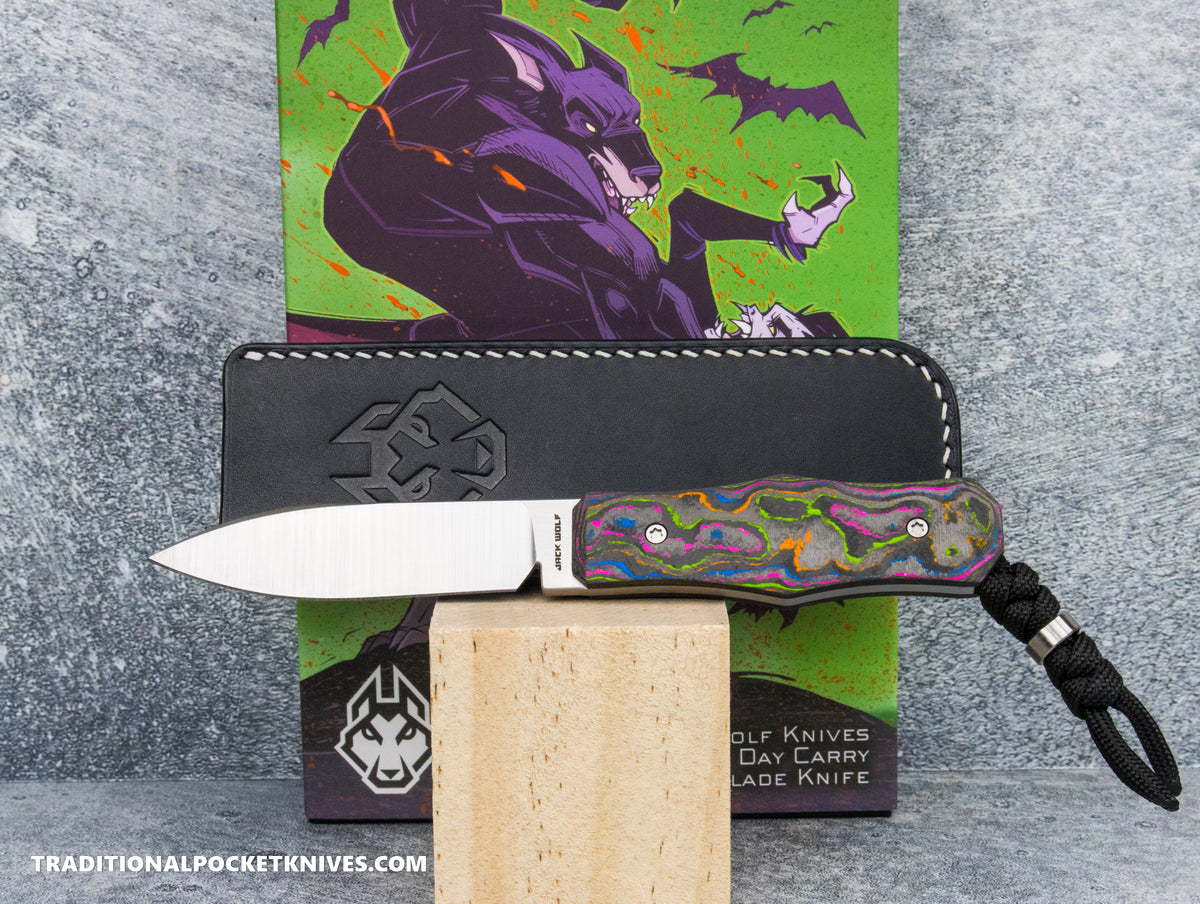 Jack Wolf Knives Vampire FIXedc CamoCarbon 80&#39;s