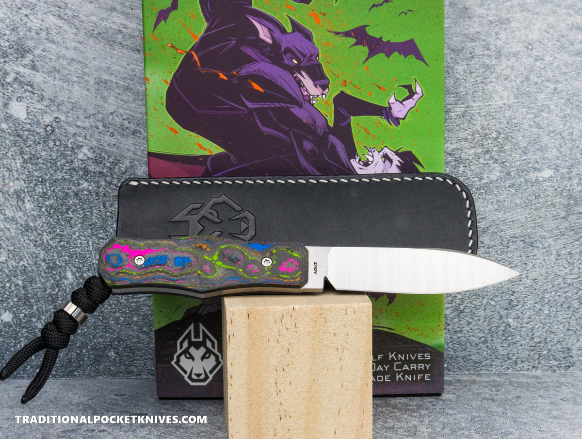 Jack Wolf Knives Vampire FIXedc CamoCarbon 80&#39;s