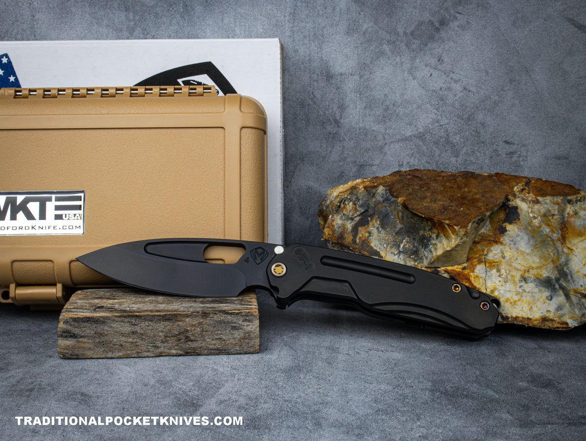 Medford Knives Infraction / S45VN PVD / PVD Handle / PVD Breaker / Bronze HW / PVD Clip w/ Brushed Bronze Flats
