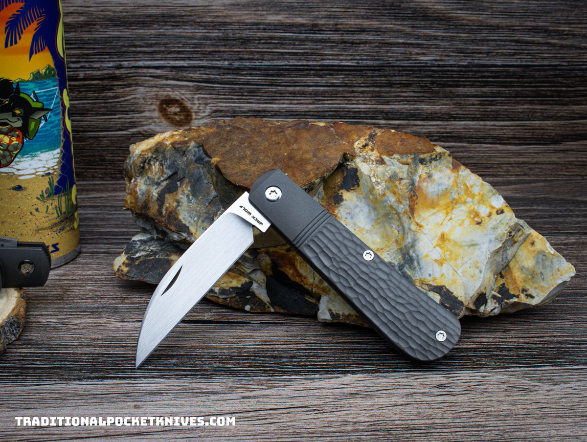 Jack Wolf Knives Laid Back Jack Jigged Titanium