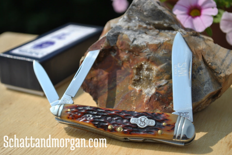 Schatt&Morgan Cutlery Premier Series: Pattern #10 - #043081 Humpback Lockback Whittler