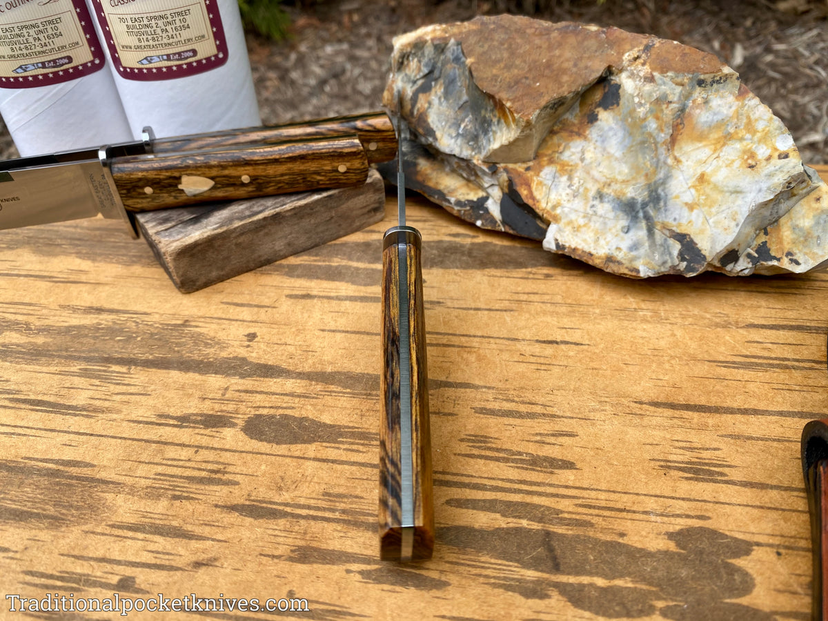 Great Eastern Cutlery #H30119 Hunter Bocote Wood w/ Sheath