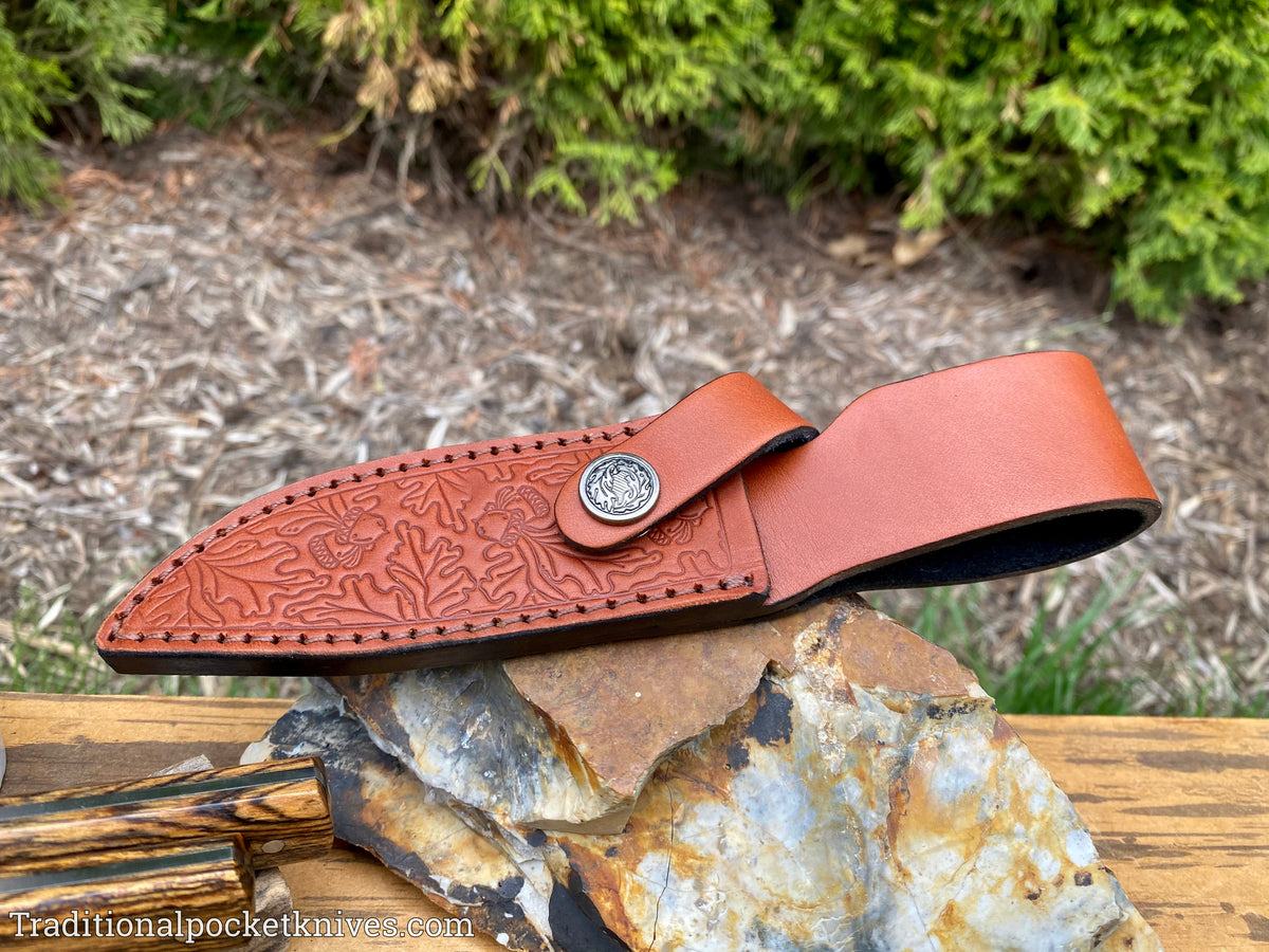 Great Eastern Cutlery #H30119 Hunter Bocote Wood w/ Sheath