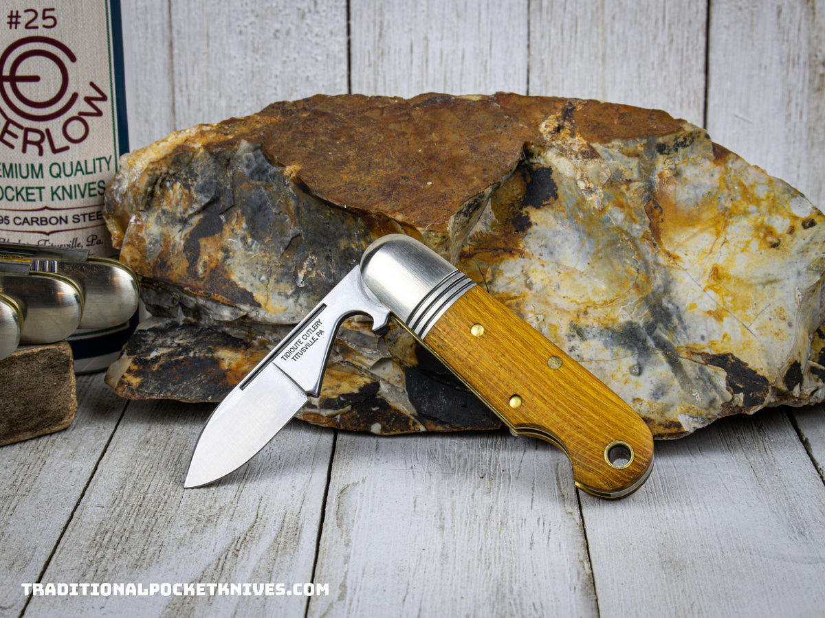 Great Eastern Cutlery #252123 Tidioute Cutlery Beerlow Osage Orange