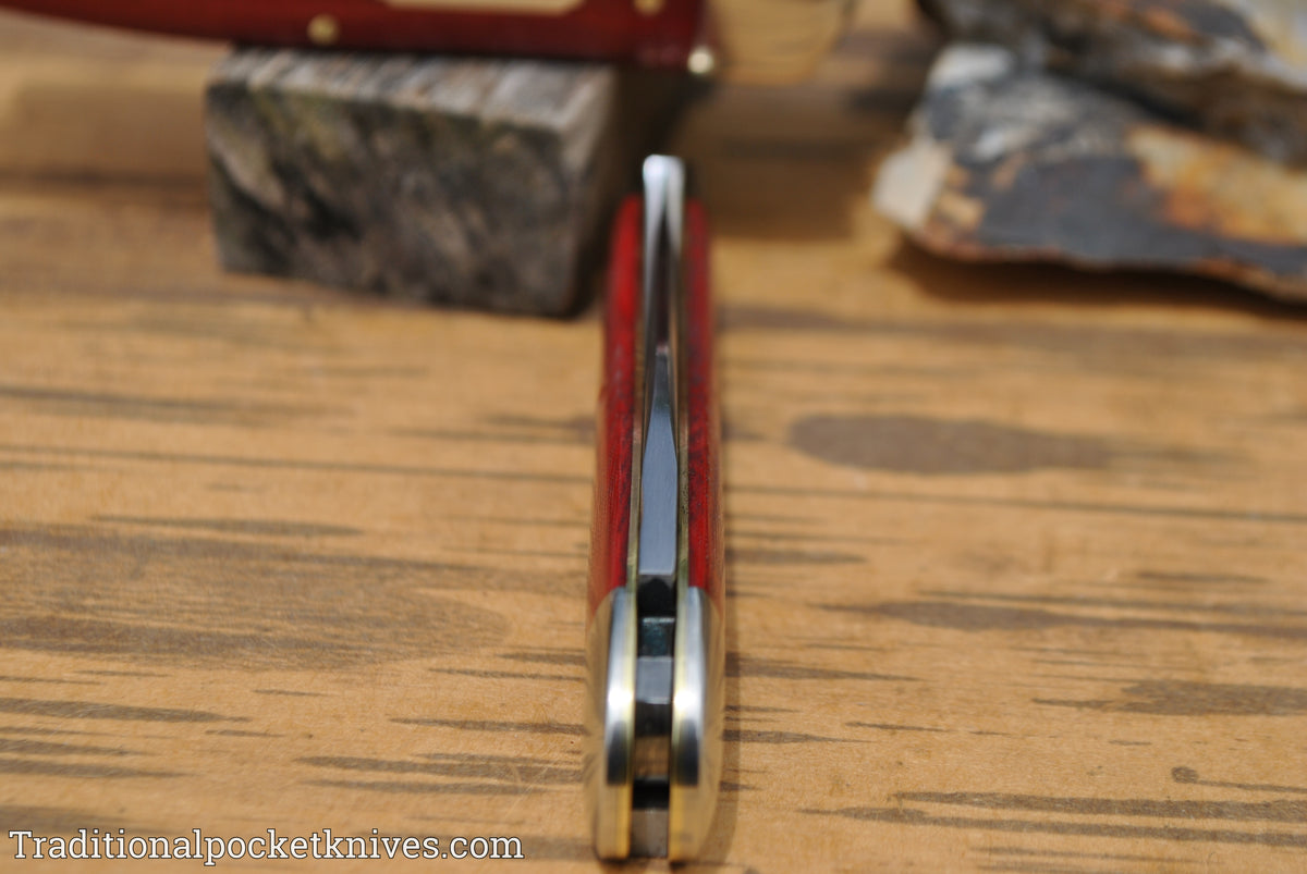 Great Eastern Cutlery #381117 Tidioute Cutlery .38 Special Red Linen Micarta