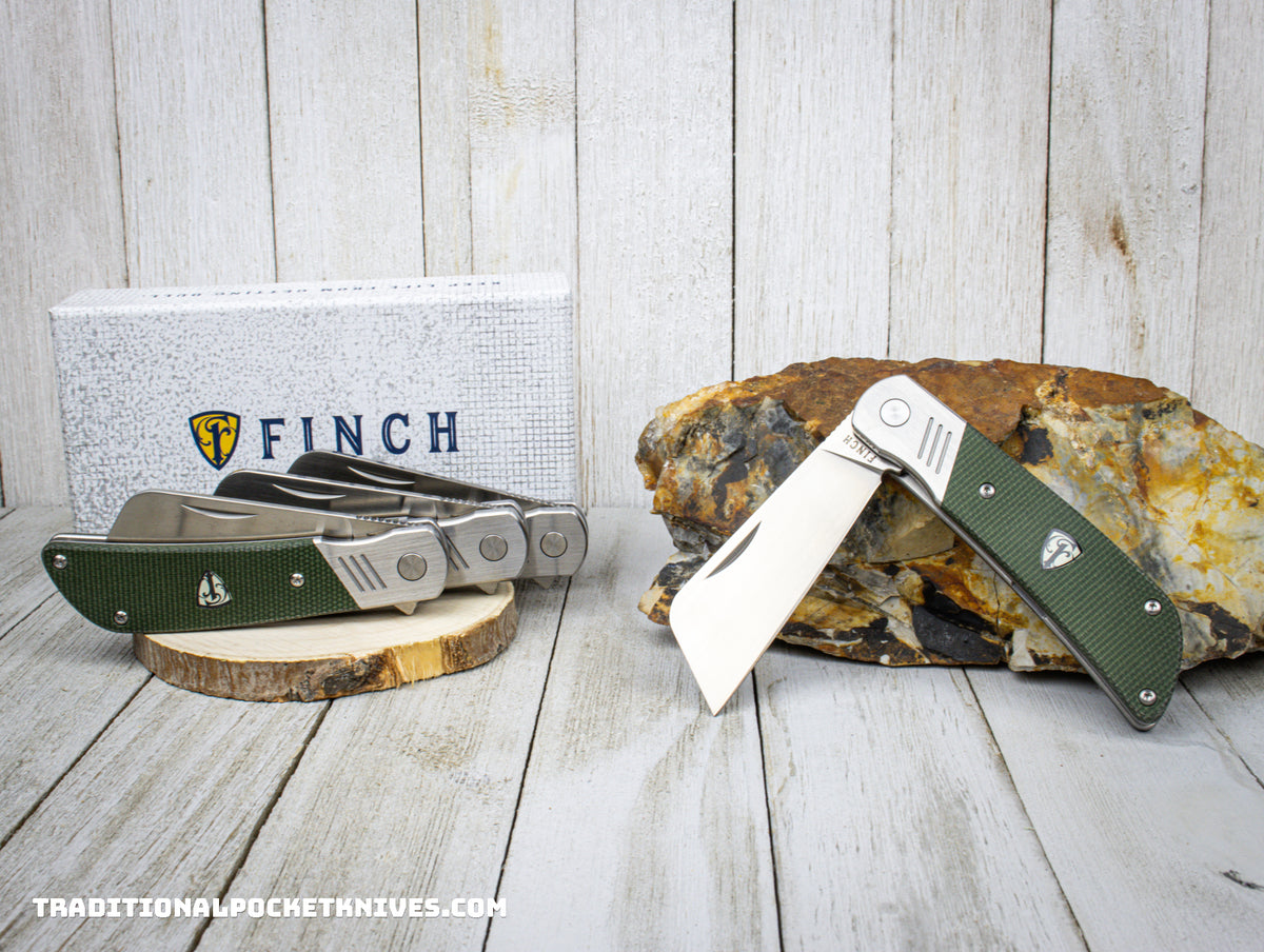 Finch Harvester Green Micarta