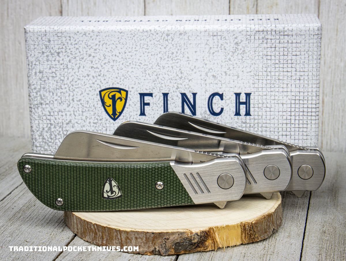 Finch Harvester Green Micarta