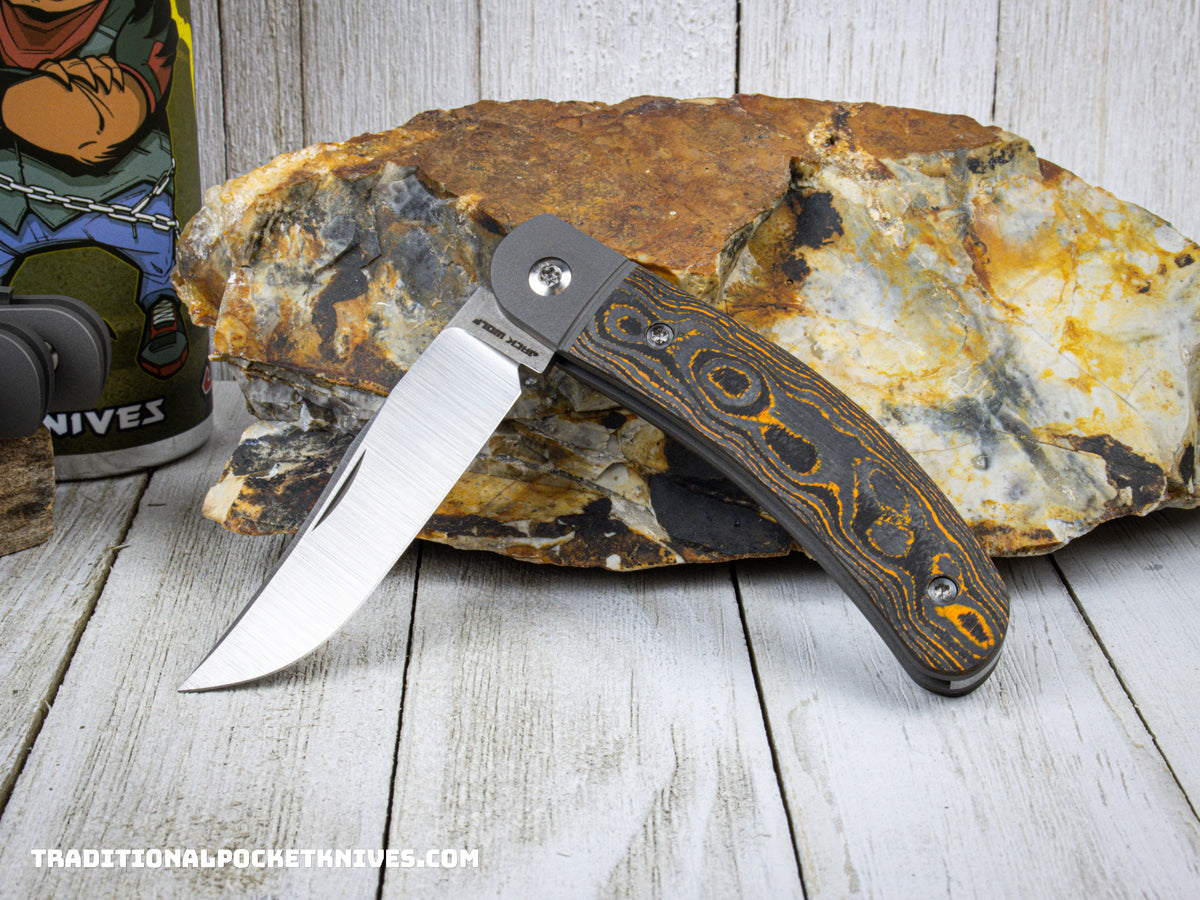 Jack Wolf Knives Javelina Jack CamoCarbon Blaze Orange