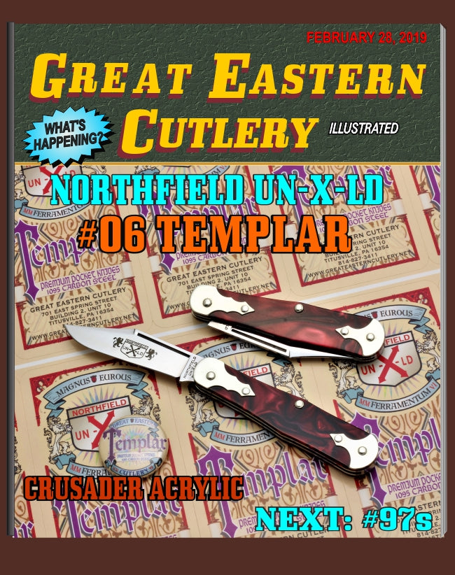 Great Eastern Cutlery #061119 Northfield UN-X-LD Templar Crusader Acrylic
