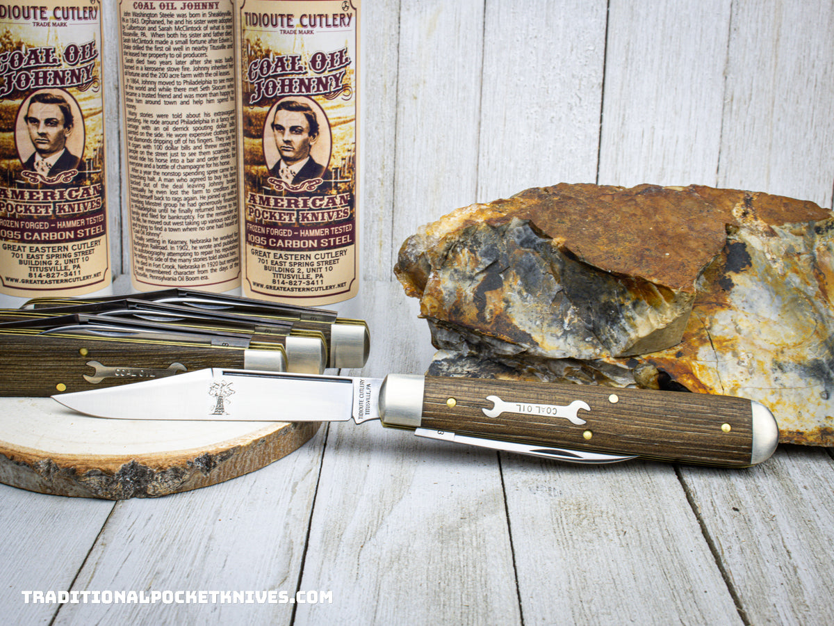 Great Eastern Cutlery #871223 Tidioute Cutlery English Jack Oil Well Sucker Rod Wood