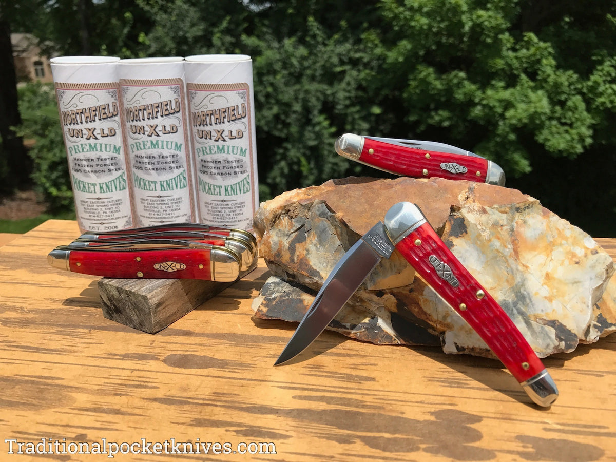 Great Eastern Cutlery #381117 Northfield UN-X-LD .38 Special Indian Paint Brush Jig Bone