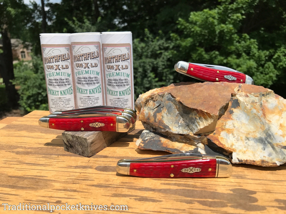 Great Eastern Cutlery #381117 Northfield UN-X-LD .38 Special Indian Paint Brush Jig Bone