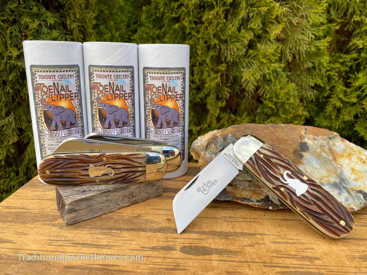 Great Eastern Cutlery #363122 Tidioute Cutlery Toenail Clipper India Jigged Bone