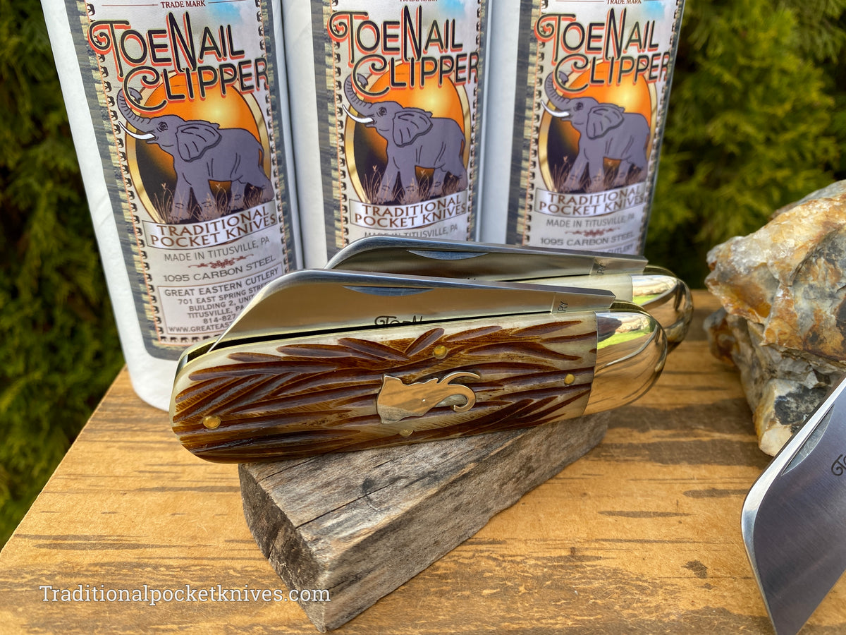 Great Eastern Cutlery #363122 Tidioute Cutlery Toenail Clipper India Jigged Bone